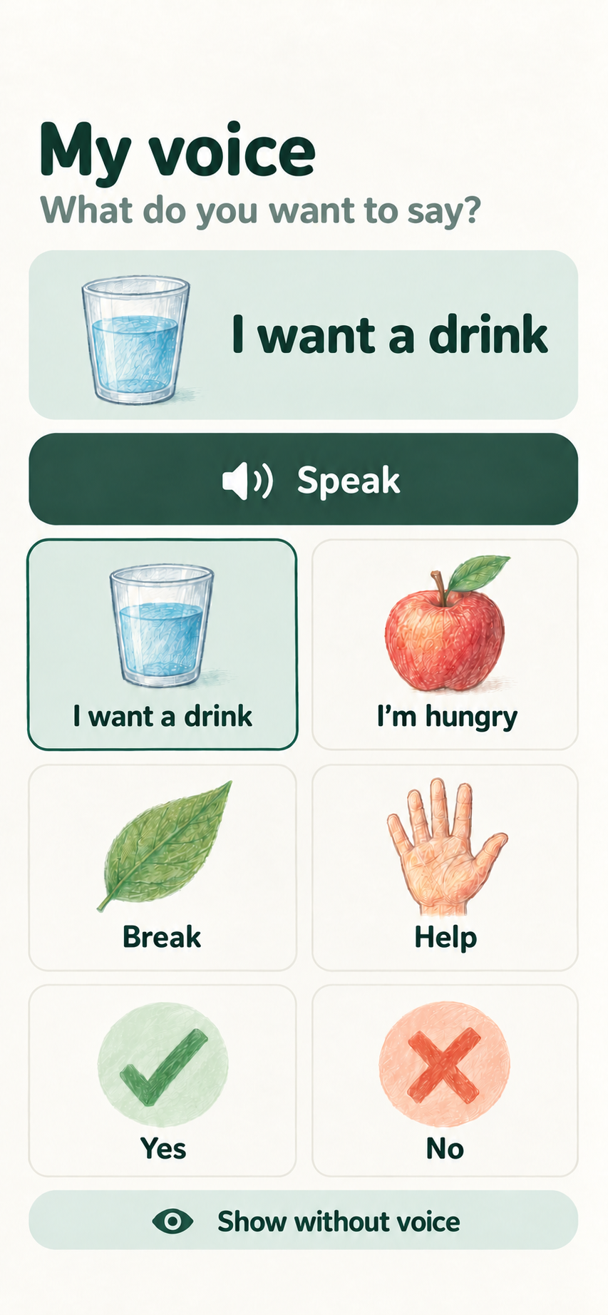 My voice