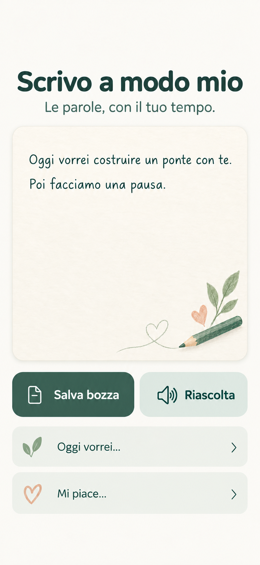 Scrivo a modo mio