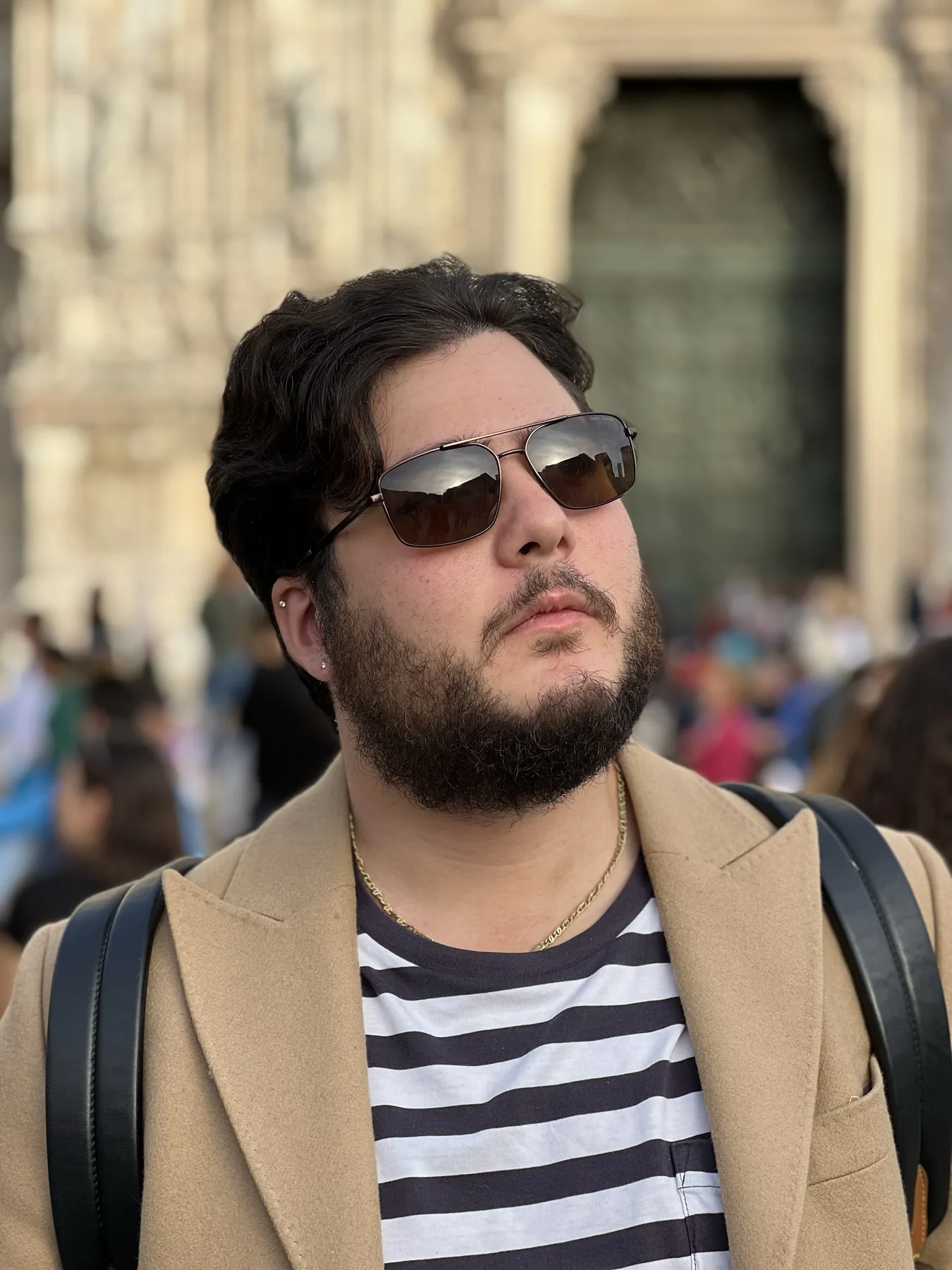 Michele Argenziano durante un viaggio